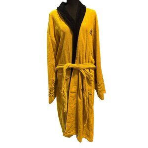STAR TREK Yellow Fleece Plush Bathrobe Adult One Size PJammy Belted Long Pockets